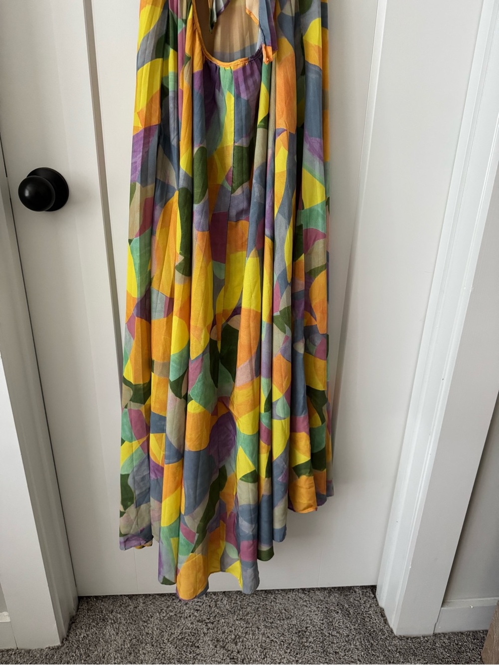 Astr bylthe Multicolor Pleated Midi Dress with V-Neck - Picture 10 of 12